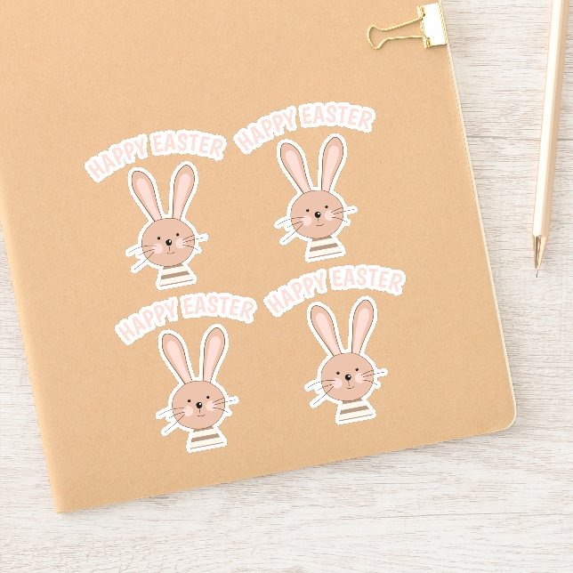 Sticker Joli Scrapbooking Bunny Planner Pâques (Carnet)