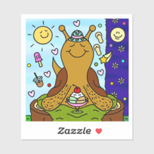 Sticker Joli Snail Summer Solstice Amusant