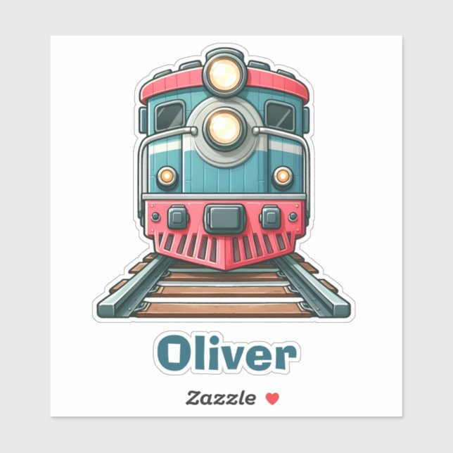 Sticker Joli Train Classique Garçons (Feuille)