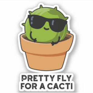 Sticker Joli Vol Pour Un Cactus Cactus Drôle