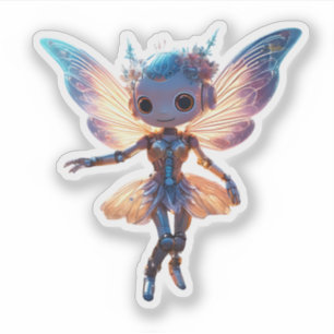Sticker Jolie ballerine robot danseuse fée