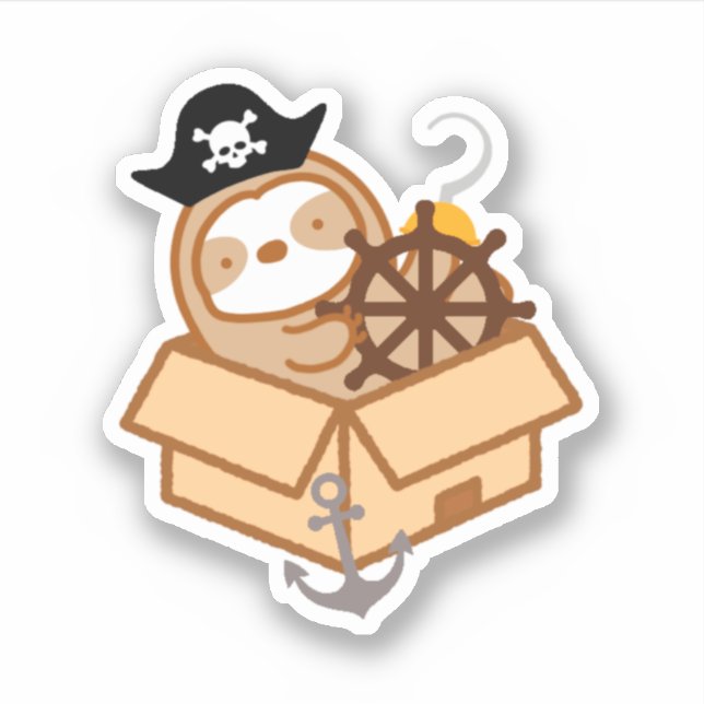 Sticker Jolie fente de pirate (Devant)