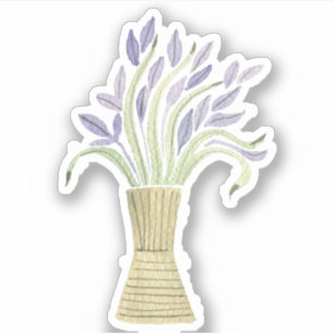 Sticker Jolie Fleur De Lavande Mignonne