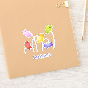 Sticker Jolie gelée bébés bonbons bonbons dessin animé