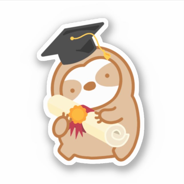 Sticker Jolie machine à sous pour la graduation (Devant)