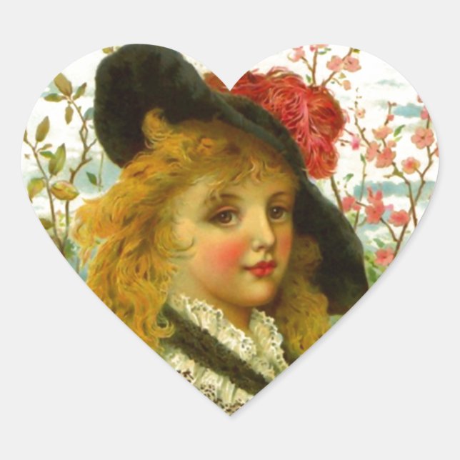 Sticker Jolie mode Vêtements Victoriens Vintages (Devant)