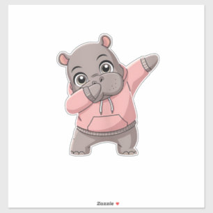 Sticker Jolie Pygmée Hippie Enfants Filles Garçons Dabbing