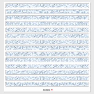 Sticker Jolies frontières florales dans Boho Blues