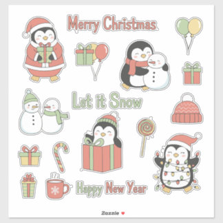 Sticker Jolly & Bright! Classic Christmas Character Sticke