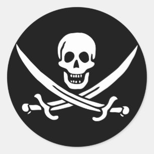 Sticker jolly roger Pirate Flag