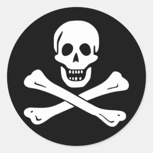 Sticker jolly roger Pirate Flag