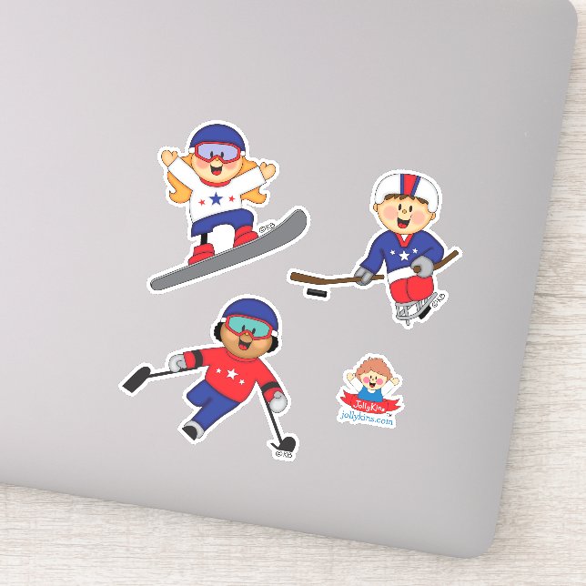 Sticker JollyKins Paralympiens d'hiver  (Détail)