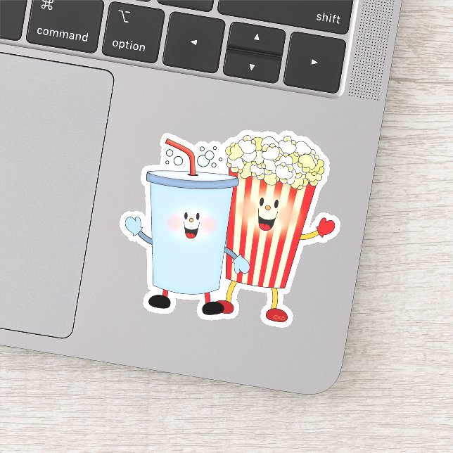 Sticker JollyKins Popcorn Et Soda Pop (Détail)