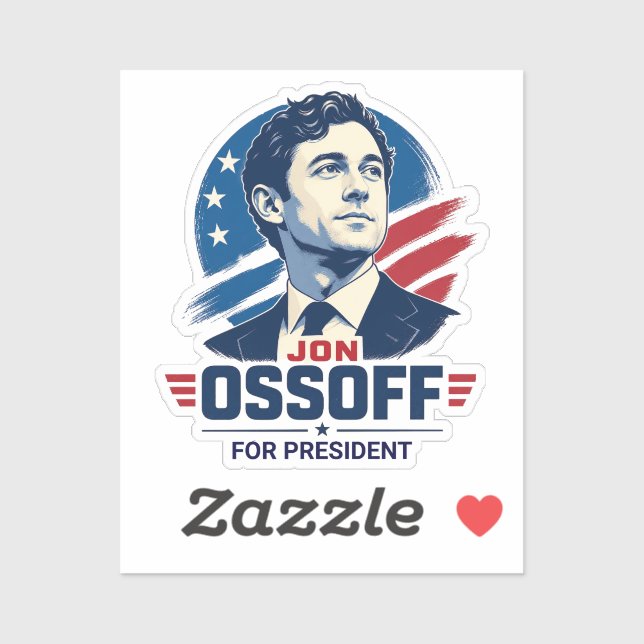 Sticker Jon Ossoff Président 2028   (Feuille)