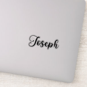 Sticker Joseph Name - Calligraphie manuscrite