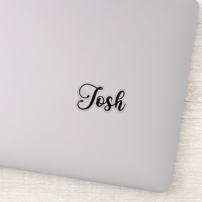 Sticker Josh Name - Calligraphie manuscrite (Détail)