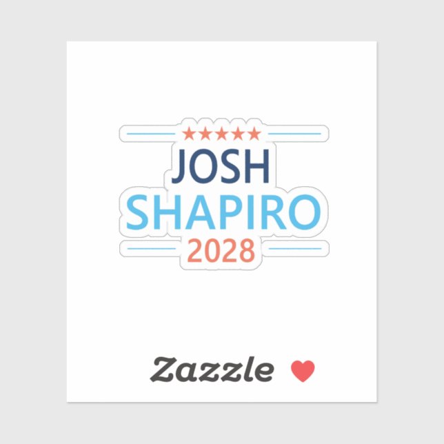 Sticker Josh Shapiro 2028 (Feuille)