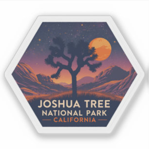 Sticker Joshua Tree National Park Californie Vintage