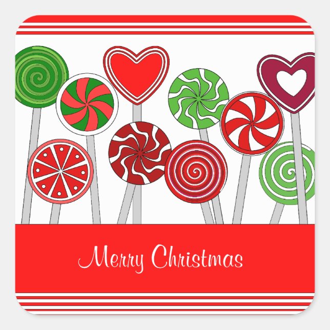 Sticker Jote Christmas Lollipops (Devant)