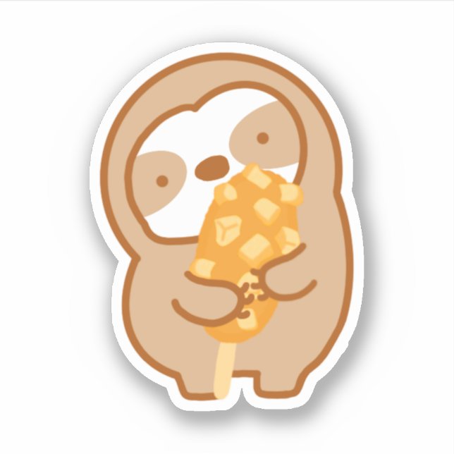 Sticker Jote Coréen Corndog Sloth (Devant)