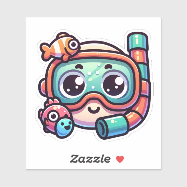 Sticker Jote Snorkel rêveur (Feuille)