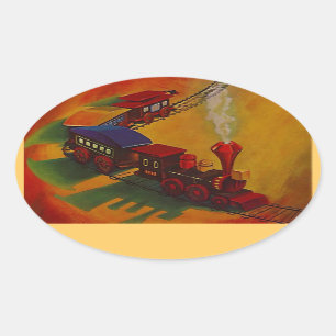 Sticker Jouets miniatures Vintages colorés