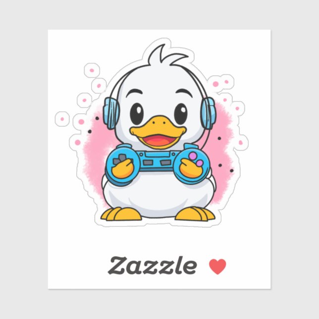 Sticker Joueur de canards (Feuille)