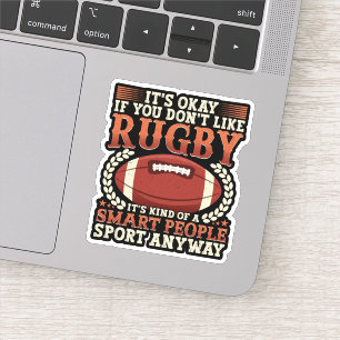 Sticker Joueur De Rugby Type De Gens Intelligents Sport Dr