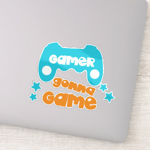 Sticker Joueur Gonna Game, Jeu Vidéo, Joystick, Joypad