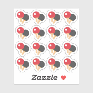 Sticker Joueurs de Ping Pong Rappel de jeu sportif Planifi