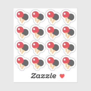 Sticker Joueurs de ping-pong Sports Jeu Rappel Planificate