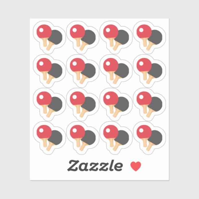 Sticker Joueurs de ping-pong Sports Jeu Rappel Planificate (Feuille)