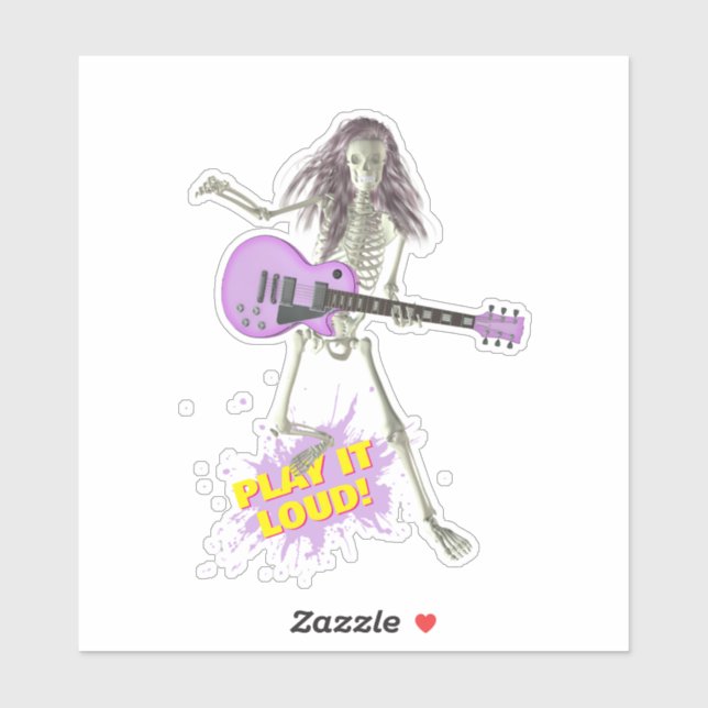 Sticker Jouez fort !  (Feuille)