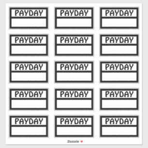 Sticker Jour de paie fonctionnel