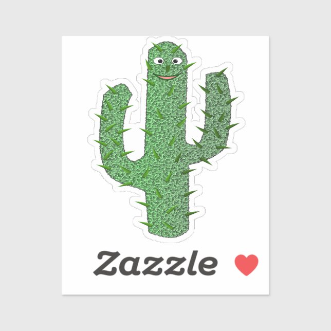Sticker Jour des morts heureux Cactus (Feuille)