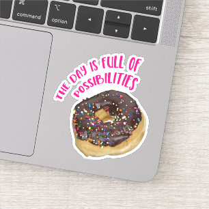 Sticker Jour du Beignet avec Paillettes Plein de Possibili