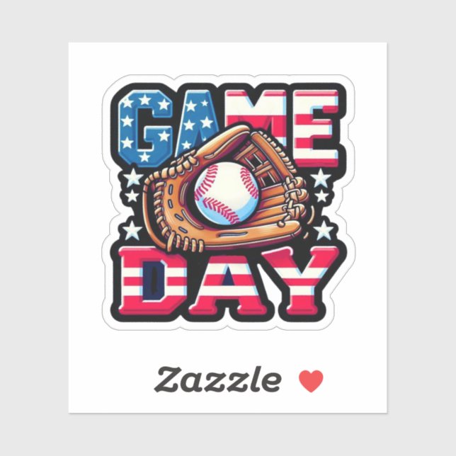 Sticker Jour du jeu Baseball (Feuille)