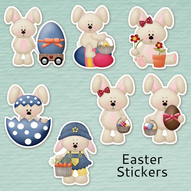 Sticker Jour du lapin de Pâques (Créateur téléchargé)