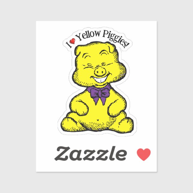 Sticker Jour du porc jaune (Feuille)