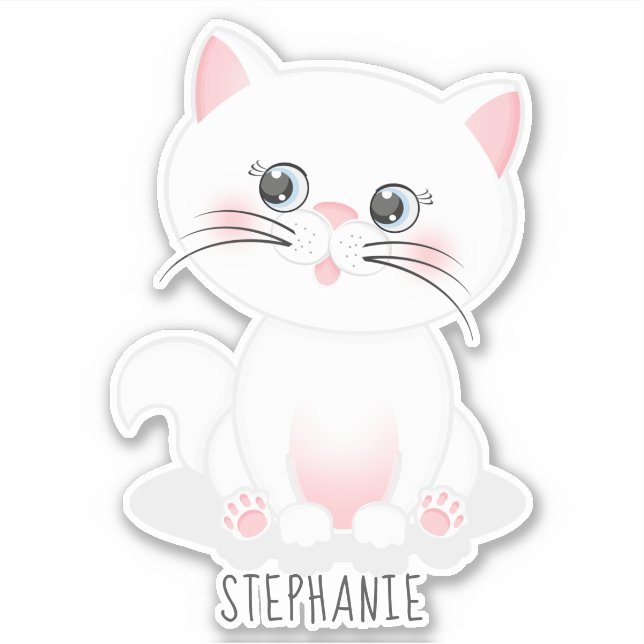Sticker Jour Purr-fect Chat Anniversaire (Devant)