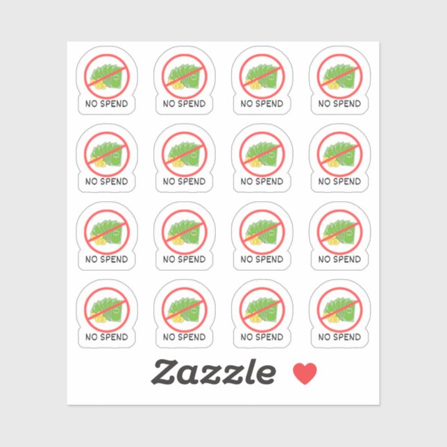 Sticker Jour sans dépense Planificateur de suivi budgétair (Feuille)