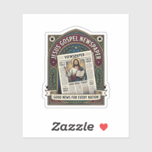 Sticker Journal de l'Évangile de Jésus Journal chrétien F