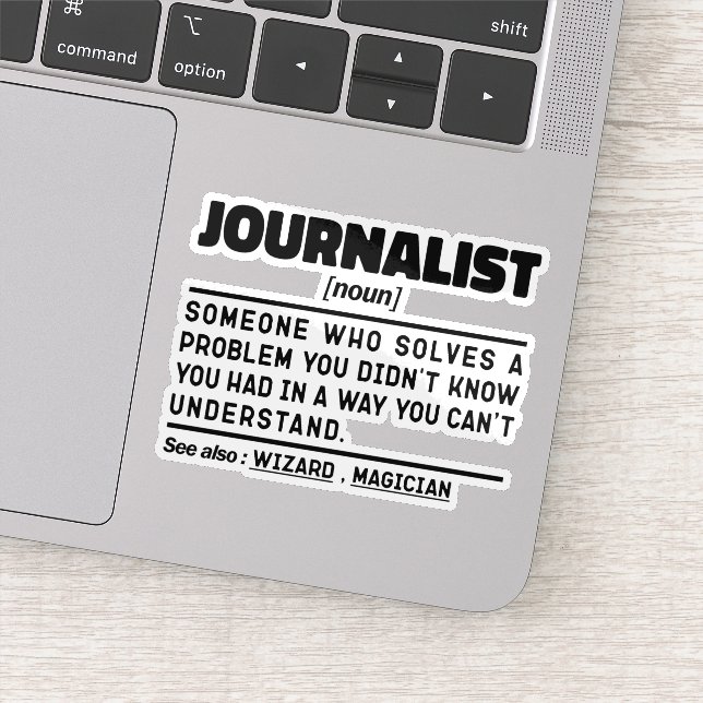 Sticker Journaliste Noun Les amoureux des blogs Chroniqueu (Détail)