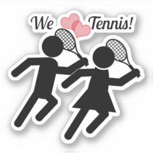 Sticker Journée Heureuse de Tennis