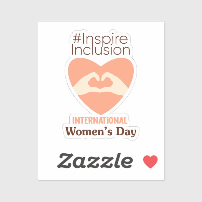 Sticker Journée internationale de la femme 2024 Inspirer l (Feuille)
