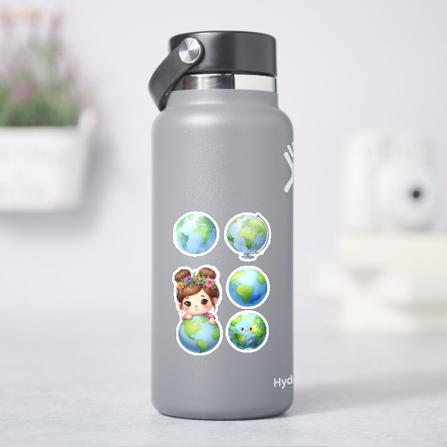 Sticker Journée mondiale de la Terre (HydroFlask)