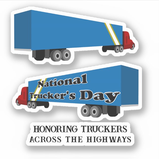Sticker Journée nationale des camionneurs (Devant)