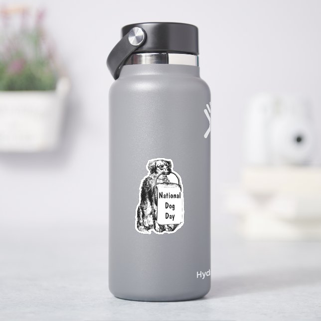 Sticker Journée nationale des chiens (HydroFlask)