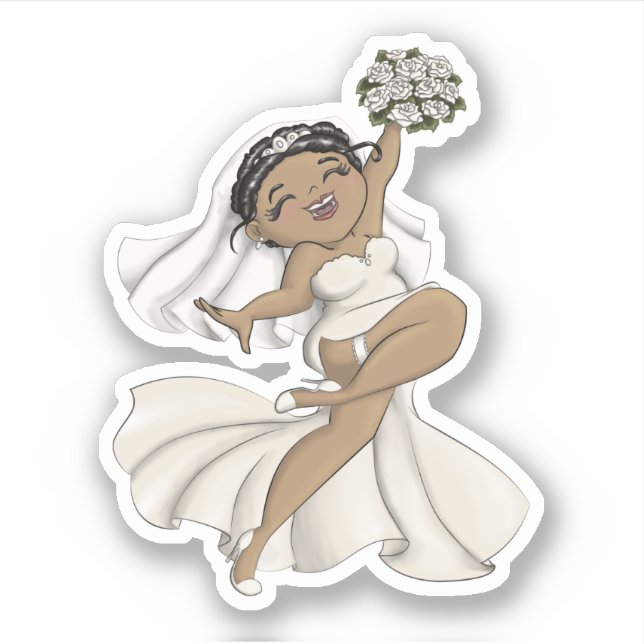 Sticker Joyeuse mariée 11 (Devant)