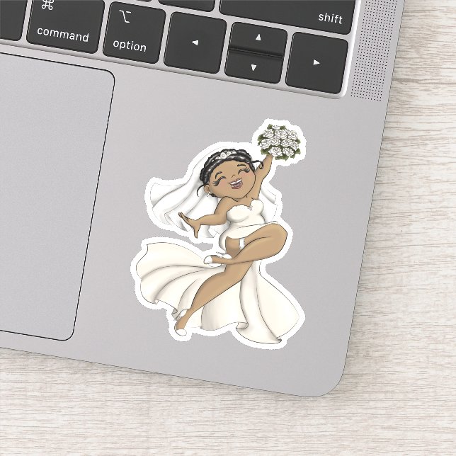 Sticker Joyeuse mariée 11 (Détail)